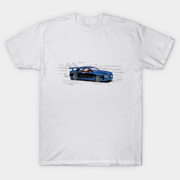 GTR R34 T-Shirt by picodelgallo